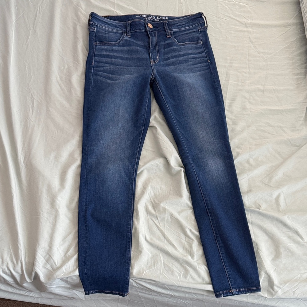 American Eagle Super Stretch X Dark Wash Jeggings Size 10